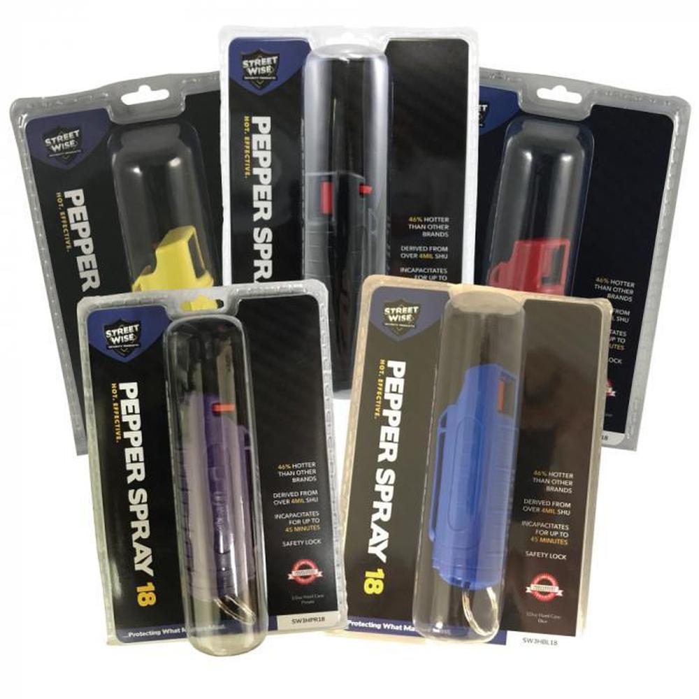 Streetwise 18 Wholesale Pepper Spray Hard Case - Case of 125 (1.19% MC)