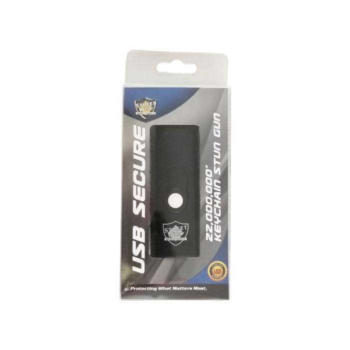 Security Usb Keychain Streetwise USB Secure 22,000,000 Keychain Stun Gun – Guardian Self Defense