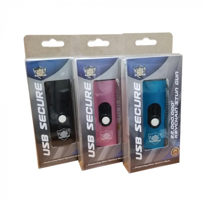 Streetwise USB Secure 22,000,000 Keychain Stun Gun
