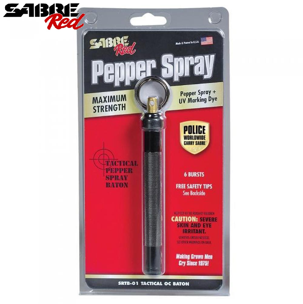 Sabre Red Pepper Spray Keychain Baton