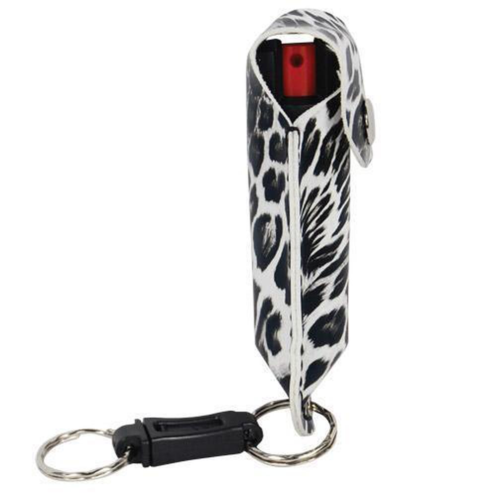 Wildfire Pepper Spray Fashion Leatherette Keychain Holster - .5 oz (1.4% MC)