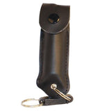 Wildfire Pepper Spray Fashion Leatherette Keychain Holster - .5 oz (1.4% MC)