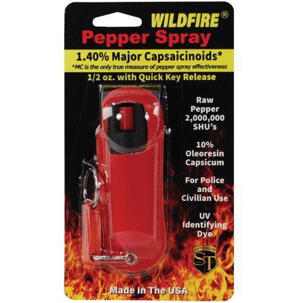 WildFire Pepper Spray Halo Keychain Holster - .5 oz (1.4% MC)