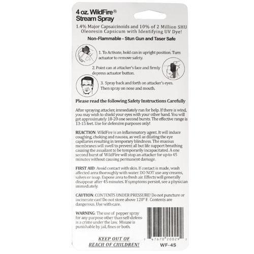 Wildfire Pepper Spray Twist Lock Stream - 4 oz (1.4% MC) - Guardian Self Defense
