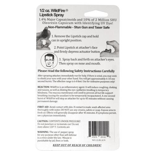 Wildfire Pepper Spray Disguised Lipstick - .5 oz (1.4% MC)