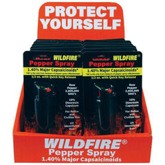 Wildfire Pepper Spray Hard Case Quick Release Keychain - .5 oz (1.4% MC)