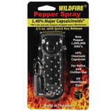 Wildfire Pepper Spray Rhinestone Keychain Soft Case - .5 oz (1.4% MC) - Guardian Self Defense