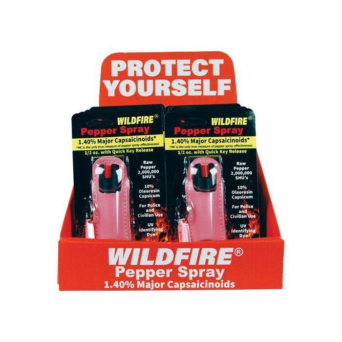 Wildfire Wholesale Pepper Spray Halo Keychain Holster - Case of 12 (1.4% MC)