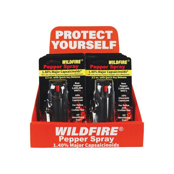 Wildfire Wholesale Pepper Spray Halo Keychain Holster - Case of 12 (1.4% MC)