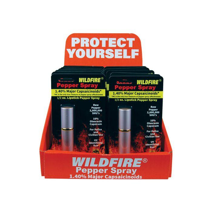 Wildfire Wholesale Pepper Spray Disguised Lipstick - Case of 12 (1.4% MC)